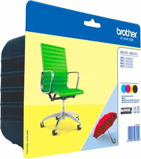 Cartuccia Brother originale MFC-J5320DW Nero Ciano Magenta Giallo LC-229XLVALBP