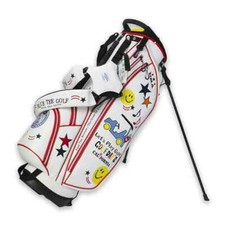 BLUE TEE Golf Stand CartBag CB-008 9type 46ich 3.2kg 6way White/Red