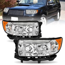 Halogen Headlight For 2006 2007 2008 Subaru Forester Wagon LH+RH Headlamp 06-08 