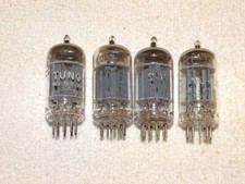4 x 12au7a Tung-Sol Tubes Very Strong Quad 26