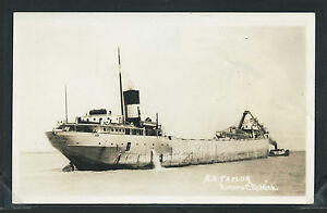 Mi Rogers City Rppc 1940 S The Laker Ss B H Taylor Steam Tug Presque Isle Co Ebay