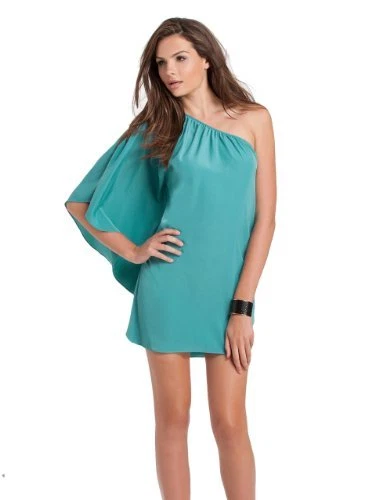 Новый с Ярлыками GUESS от Marciano зеленый одно плечо платье размер S - Изображение 2 из 3