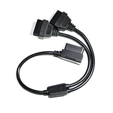 16 pin OBD2 OBDII Diagnostic Extender Splitter Extension 16 Pin Y Cable - 30CM