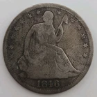 1846-O Seated Liberty Silver Half Dollar 50C - New Orleans Mint