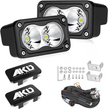 LED Pods 3 Inch 40W CREE Spot LED Pod Lights with with Wiring Harness  Black Co