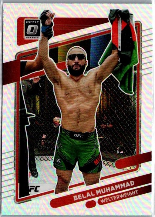 2022 Panini Donruss Optic UFC #59 Belal Muhammad Silver