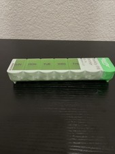 NEW Equate Weekly Pill Planner Organizer 7 Compartments 'Push to Release Lid'