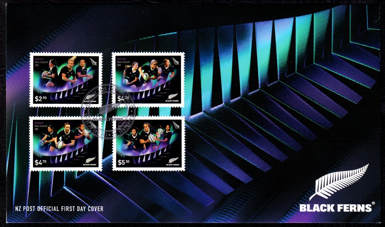New Zealand 2025 Black Ferns First Day Cover FDC