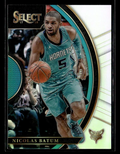 Nicolas Batum 2017-18 Panini Select #20 Silver Prizms Charlotte Hornets