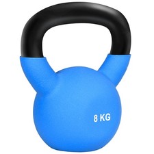 HOMCOM 8KG Kettlebell with Solid Body and Non-Slip Handle, Blue