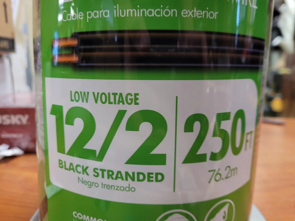 Southwire Low Voltage 12/2 Landscape Lighting Wire DB Copper Outdoor Cable 250Ft - Image 3 of 4
