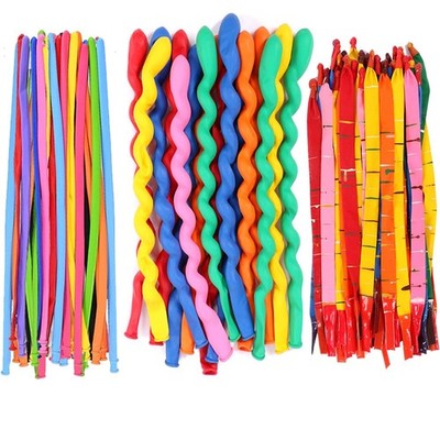 260 Long Magic Balloons  Latex Twisting Balloons, Rocket, Spiral, Children's ...