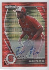 2021 Panini Prizm Draft Picks Red Pulsar 9/11 Jose Torres #PDP89 Auto 4z8