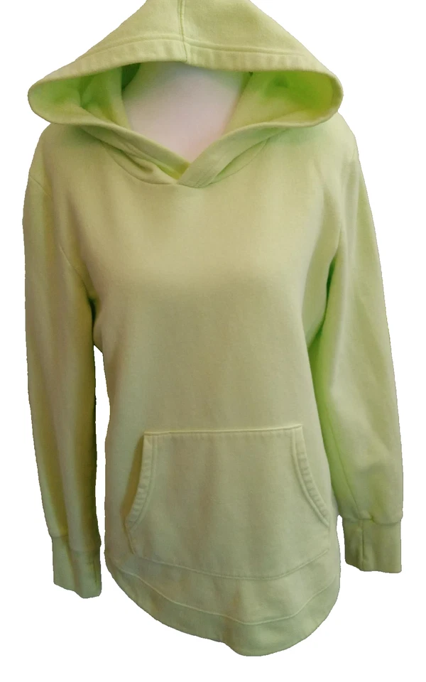 Tek Gear Ultrasoft Fleece Hoodie Womens M Lime Envy Green Activewear Vibrant - Image 2 of 4