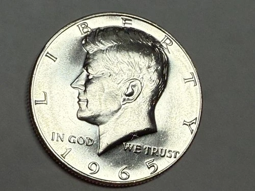1965 SMS gem BU (Special Mint Set) 40% silver Kennedy half. #2