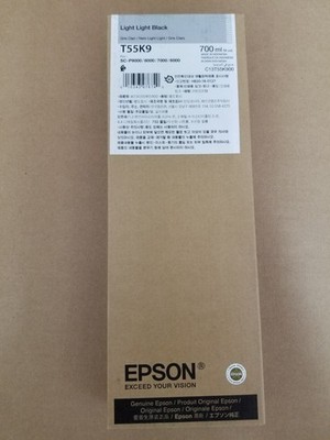 GENUINE Epson UltraChrome Light Light Black Ink 700ml For P6/7/8/9000 (T55K900)