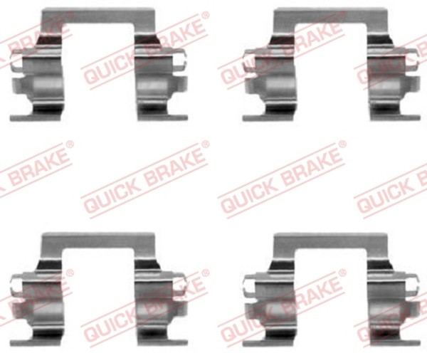 ZubehöRsatz Scheibenbremsbelag Quick Brake 109-1117 FüR Frontera Opel Campo TF0-image