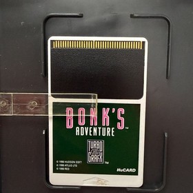 Turbografx 16 Bonk's Adventure Complete with Box and Manual Stickers CIB 