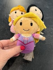  3 LOT Hallmark Itty Bittys Disney Princess Rapunzel, Aurora, Snow White