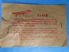FLEISCHMANN 2 x 99/5 NMRA COUPLER REPLACEMENT PACK FOR 1960s FREIGHT CARS