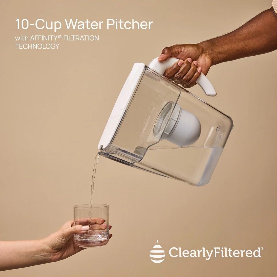 Clearly Filtered Water Pitcher - Targets 365+ Contaminants BPA Free - Image 2 of 4