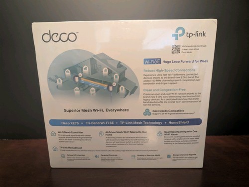 TP-LINK Deco XE75 AXE5400 Wi-Fi 6E Router Mesh System - White (2-Pack) - Afbeelding 3 van 6