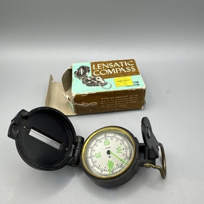 Lensatic Kompass Vintage Wanderingenieur Camping Outdoor verpackt flüssigkeitsgefüllt