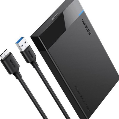 Festplattengehäuse 2,5 Zoll Externes Gehäuse für SSD HDD USB C3.0 bis 6TB