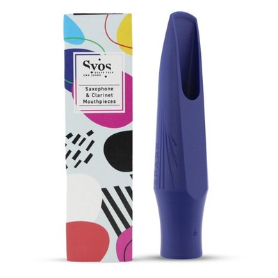 Syos Baritone Saxophone Mouthpiece Spark Model, 6 Tip 6 (.100''), Phantom Blue