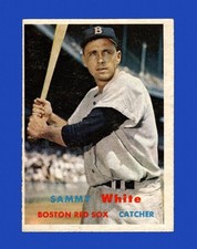 1957 Topps Set-Break #163 Sammy White EX-EXMINT *GMCARDS*