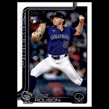 Ryan Rolison Rookie #US124 2025 Topps Update Colorado Rockies Baseball Card MLB. rookie card picture