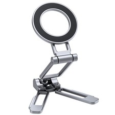 Leofoto PS-5 Magnetic Foldable Smartphone Stand, Silver
