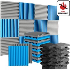 12 96PACK 12"X12"X1" Acoustic Foam Panels Soundproofing Wall Studio Insulation