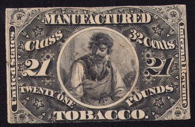 1868 Taxpaid Revenues Manufactured Tobacco TF12 21lb Class 32c