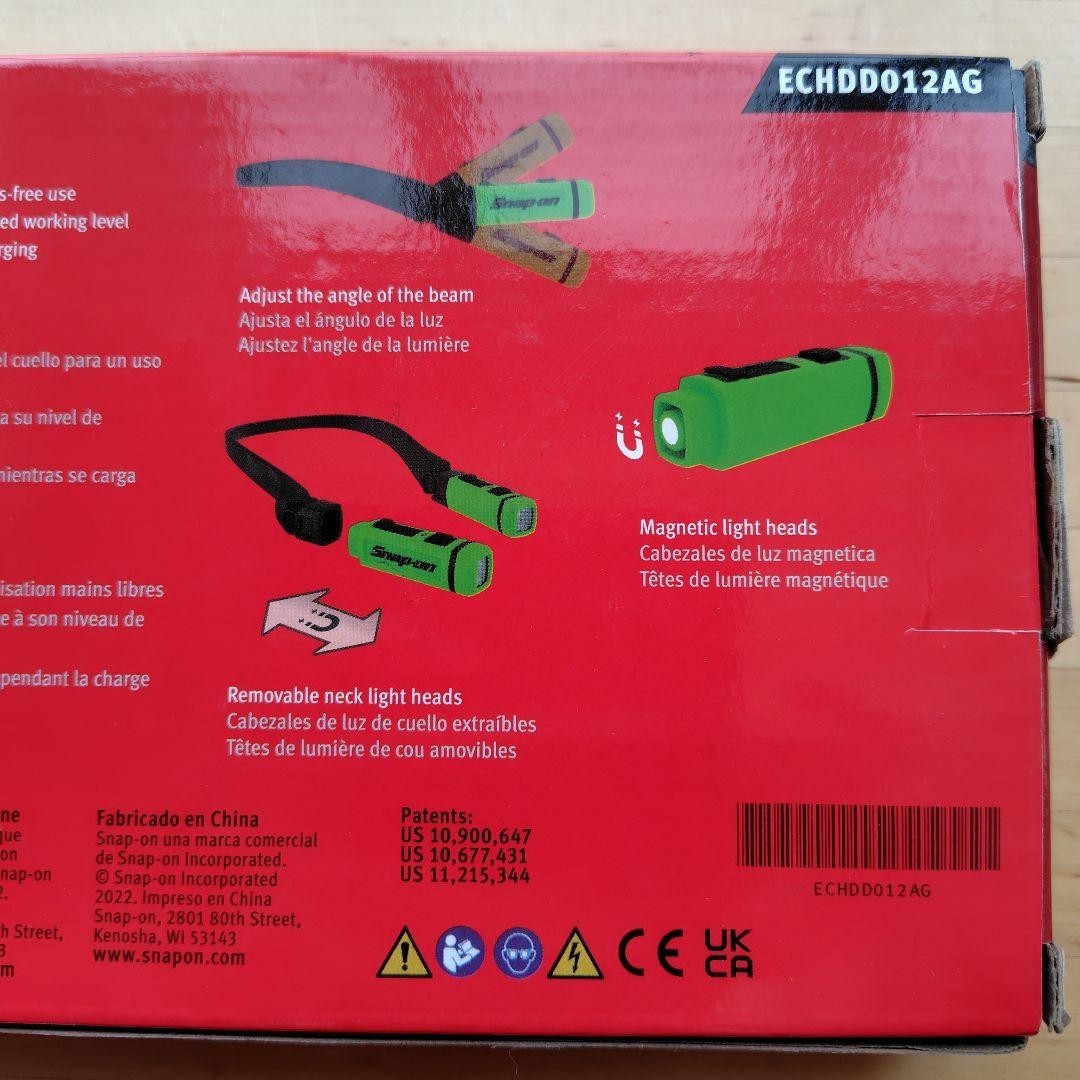 Snap-on ECHDD012AG Magnetic Removable LED Neck Light Green Rare