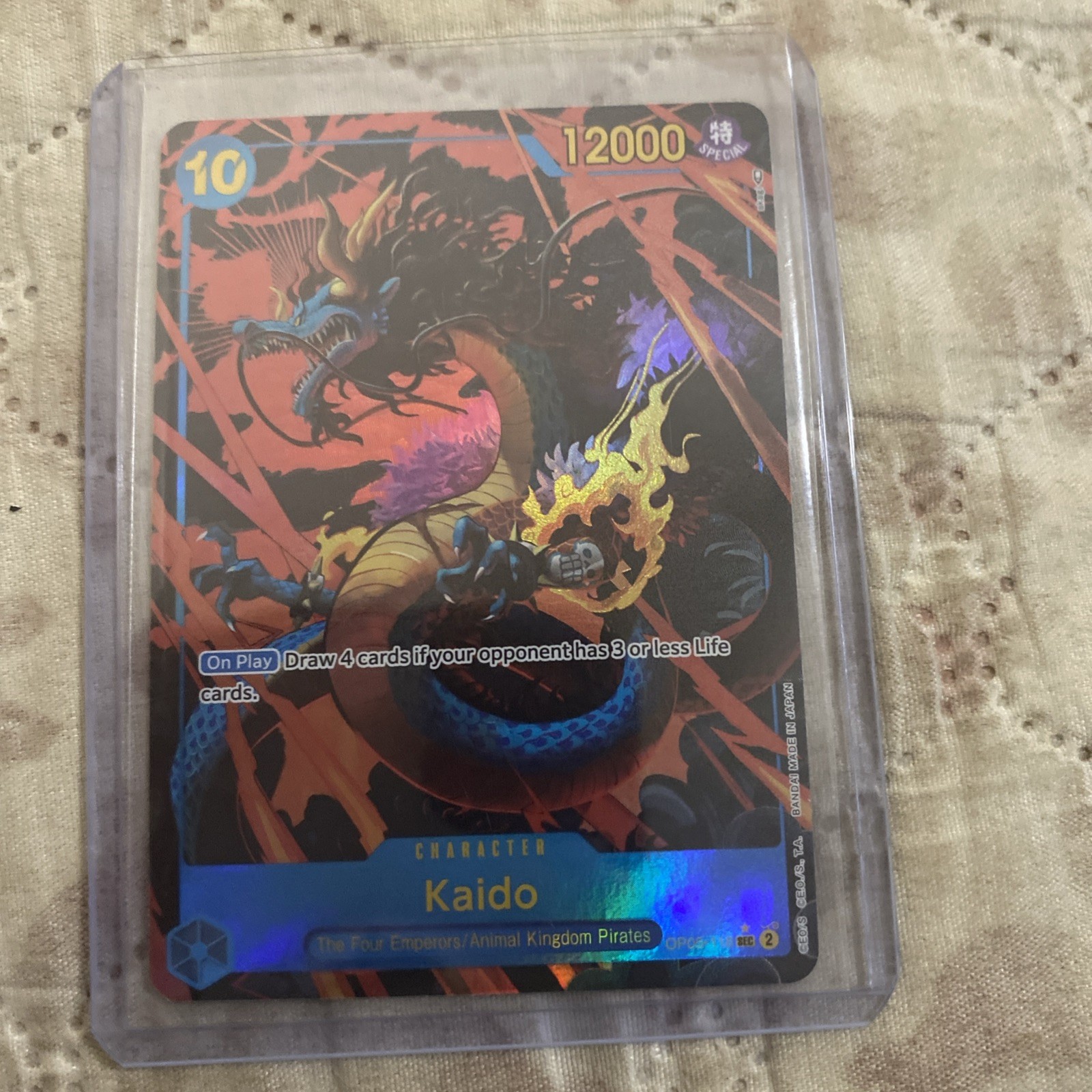One Piece Kaido OP05-118 Alt Art – Awakening of the New Era – Foil Clean English