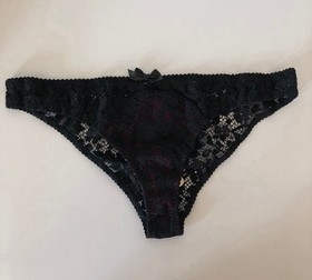 BNWT Agent Provocateur Lace Silk Nicolle Black Brief AP2 UK8/ US4 Small $150