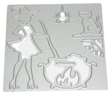 Halloween Metal Cutting Die Cut Stencil WITCH...