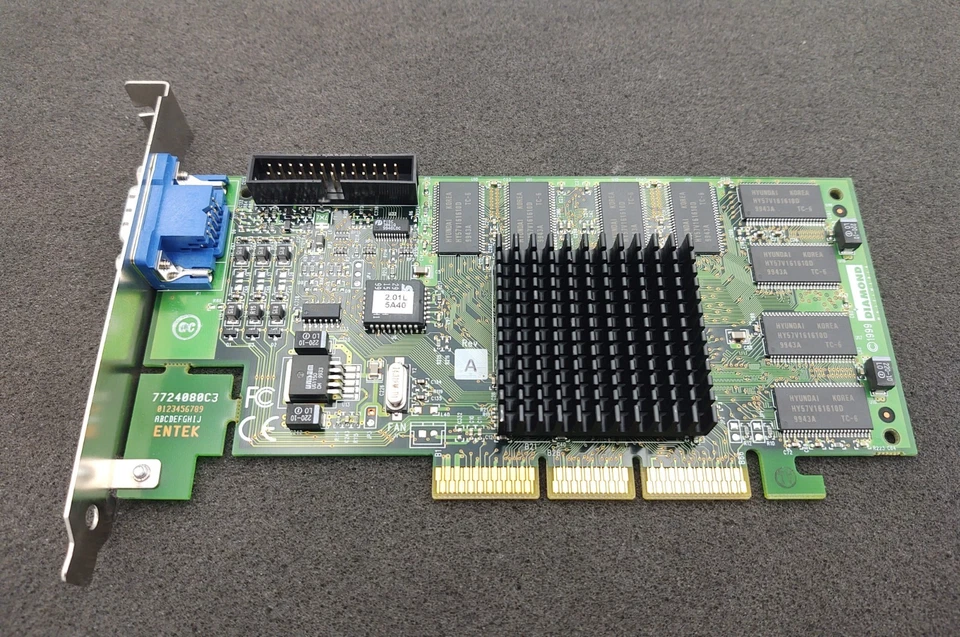 DIAMOND VIPER V770 T3 32MB AGP 4X RIVA TNT2 VGA VIDEO GRAPHICS ADAPTER CARD - Image 2 of 4