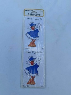 Vintage Suzy s Zoo Puddles Duck  How s It Goin?  Sticker Sheet Scrapbook Craft