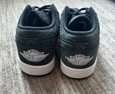 Jordan 1 Low SE Black Elephant Men's 12.5 New With No Box | eBay