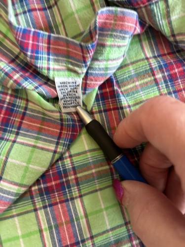 Lauren Ralph Lauren Blake Men’s Green Plaid Short Sleeve Button Shirt In Size XL - Picture 6 of 10