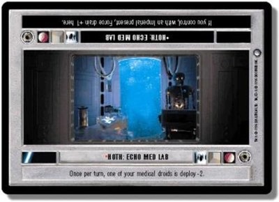 Hoth: Echo Med Lab Star Wars CCG Decipher Hoth Limited