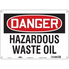 CONDOR 476A83 Safety Sign, 10 in Height, 14 in Width, Aluminum, Horizontal