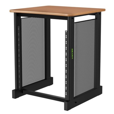Audio Rack 12U 19 Studio Gear Metal Construction Oak Desktop GEARit Flat Server