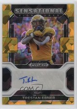 2023 Panini Chronicles Draft Picks Gold Ice Prizm Trestan Ebner #SS-TEB Auto 3hd