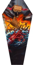 NEW Lowbrow Art Company LEGEND OF LAKA CANVAS COFFIN MADE IN THE USA TATTOO