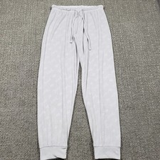 Juicy Couture Track Pants Womens Medium Gray Velour Jogger Sweats Big Bling Y2k