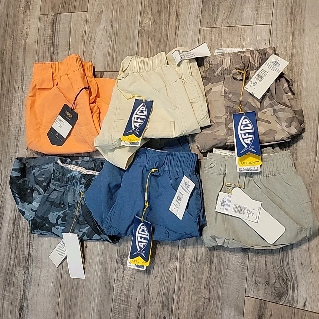 AFTCO Fishing Shorts Mens 28 7" Inseam Variety Camo Pattern To Choose NWT $65
Opens in a new window