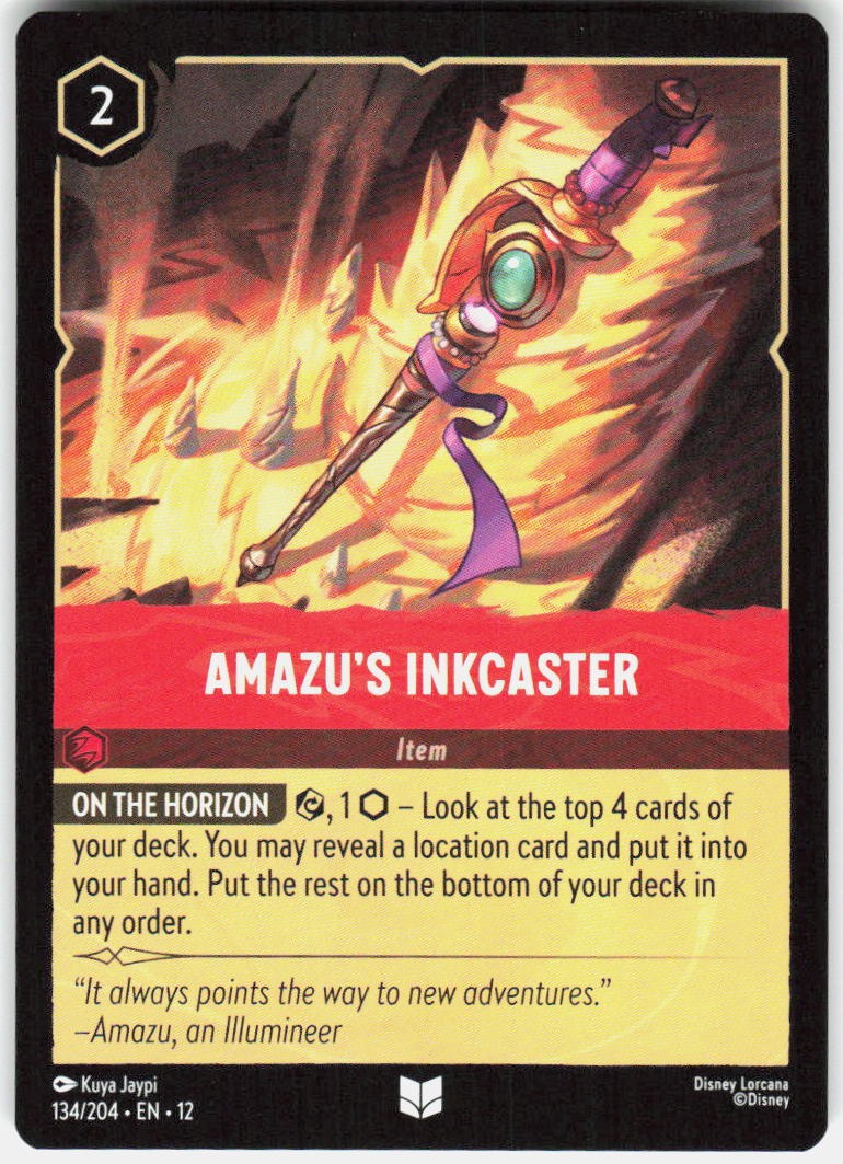 Amazu's Inkcaster 134/204 Wilds Unknown Disney Lorcana
